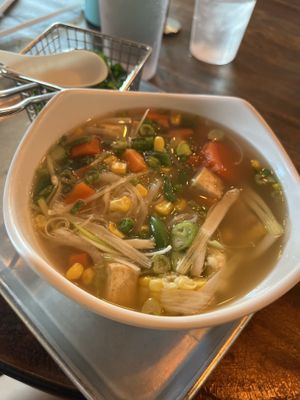 Vegan pho wasn’t too exciting but still good  at Saiwok in Rogers