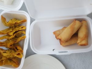 Spring rolls at Dinastia Tang in Panama City