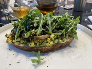 Mushroom scramble  at MYLK in Doha