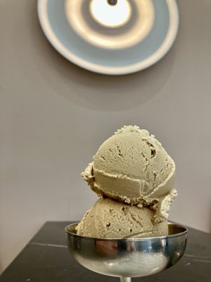 Hazelnut ice cream  at MYLK in Doha
