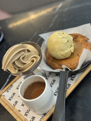 and PB soft whip  at MYLK in Doha