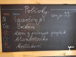 soup offer at Cafe Prostoru_ in Decin