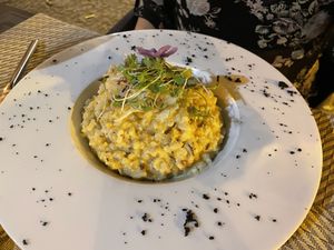 Pumpkin Risotto at Gavino Restaurante Bar in Funchal