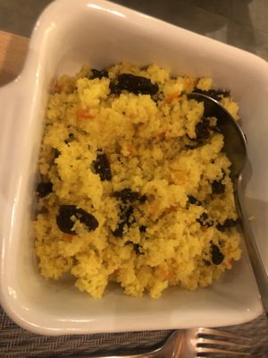 Couscous (side to the seitan steak) #Veganuary at Gavino Restaurante Bar in Funchal