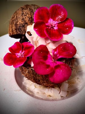 Vegan Dessert - Cocada at Gavino Restaurante Bar in Funchal