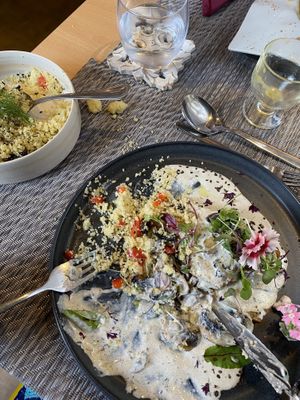 Seitan steak with cous cous  at Gavino Restaurante Bar in Funchal