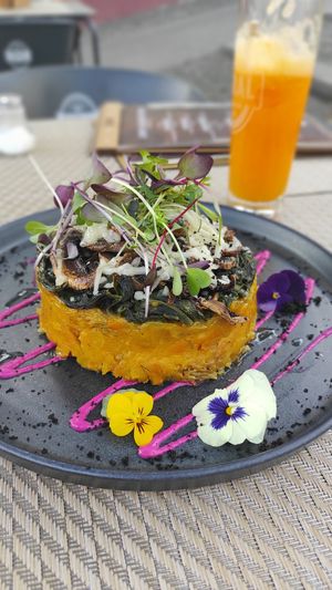 Sweet potato hamburger at Gavino Restaurante Bar in Funchal