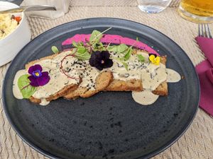 Seitan Steak at Gavino Restaurante Bar in Funchal