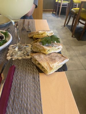 bolo do caco traditional bread with vegan butter  at Gavino Restaurante Bar in Funchal