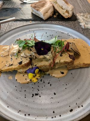 Seitan steak at Gavino Restaurante Bar in Funchal