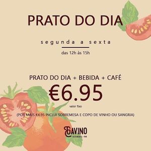 Toda a semana repleta de novidades! Prato do dia + bebida + café = 6,95€
#gavinorestaurantebar #gavinorestaurante #funchalcity #funchaloldtown #madeiraisland #pratododia #disho at Gavino Restaurante Bar in Funchal