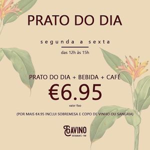 Vem aí mais uma semana com muitas novidades e muito sabor. Prato do dia + bebida + café = 6,95€
#gavinorestaurantebar #gavinorestaurante #funchalcity #funchaloldtown #madeirai at Gavino Restaurante Bar in Funchal