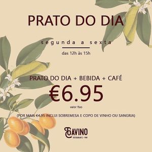Vem aí mais uma semana com muitas novidades e muito sabor. Prato do dia + bebida + café = 6,95€
#gavinorestaurantebar #gavinorestaurante #funchalcity #funchaloldtown #madeirai at Gavino Restaurante Bar in Funchal