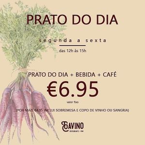 Semana em grande! Muitas novidades e muito sabor. Prato do dia + bebida + café = 6,95€
#gavinorestaurantebar #gavinorestaurante #funchalcity #funchaloldtown #madeiraisland #pra at Gavino Restaurante Bar in Funchal