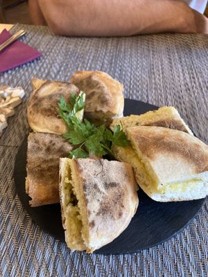 Garlic bread  at Gavino Restaurante Bar in Funchal