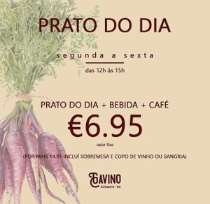 Prato do dia + bebida + café = 6,95€ 
Por mais 4,95€ inclui *sobremesa* e copo de vinho ou sangria. 
**Sobremesa da semana - Tiramisú**
#gavinorestaurantebar #gavinorestau at Gavino Restaurante Bar in Funchal