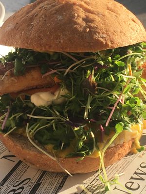 Der Supergreen- Burger at Superfood.Garden in Mallorca