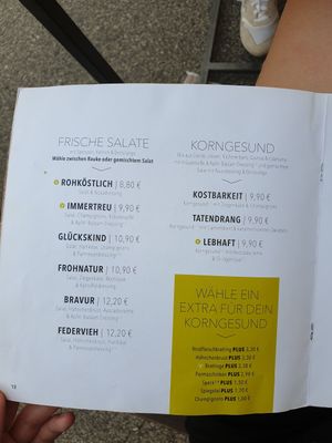 Beilagen at Hans im Glück in Trier