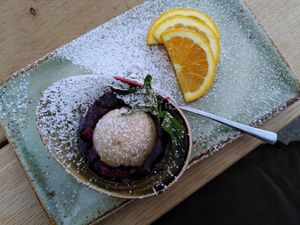 Dessert at Hans im Glück in Trier