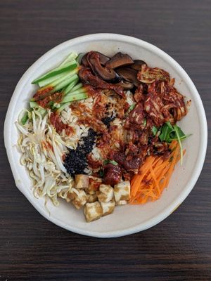 Korean flavour rice bowl at The Breakfast Club in East Singapore