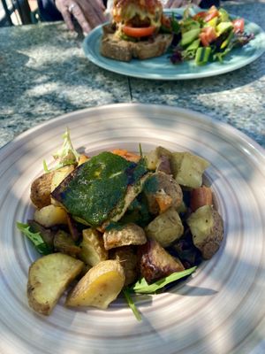 Vegan roast vegetable hash.  at As Nature Intended Cafe in Fyshwick