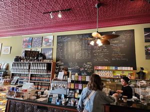 The menu board  at The Local Blend in St Joseph