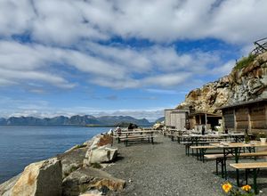 Beautiful spot   at Trevarekafeen in Henningsvaer