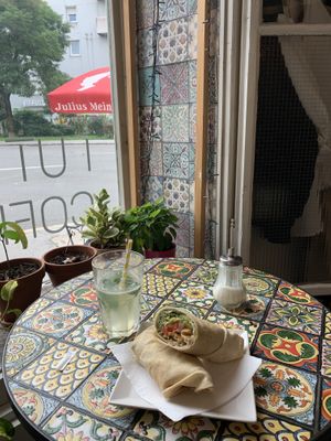 Falafel Wrap  at Moses Cafe in Graz