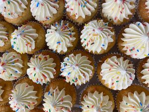 Vanilla cupcakes at Taart in Utrecht