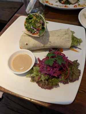 Black Bean Wrap at Backyard Cafe - Street 240 in Phnom Penh