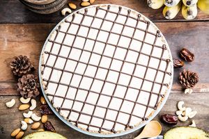 Vegan gluten free chocolate slice at Backyard Cafe - Street 240 in Phnom Penh