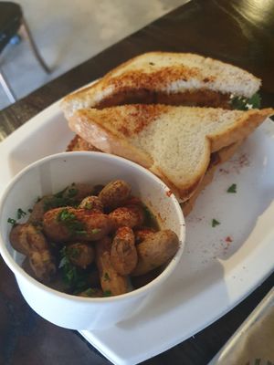 Boiled peanuts at Dharma Southern Kitchen in Sanford