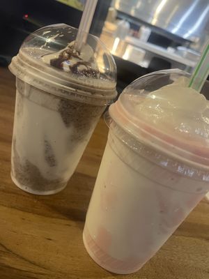 Choc oreo…. Strawberry   at The Greenery Creamery in Sanford