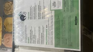 Menu  at The Greenery Creamery in Sanford