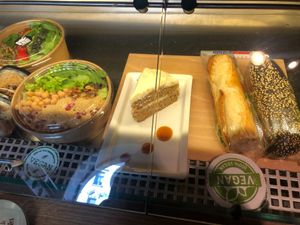 vegan sandwich at R&B in Ljubljana