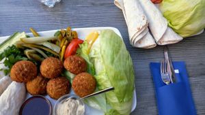 Falafel Plate at Cigköftem Roermond at Cigköftem in Roermond