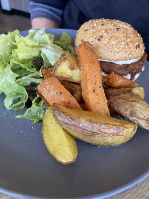 Veggie burger  at L'Echo in Lausanne