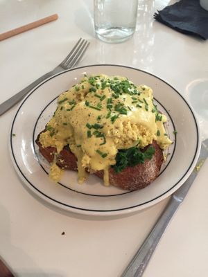 Tofu benedict at Anima in Helsinki