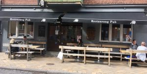 Front of resturant at Gamle Nobes Bodega in Malmo