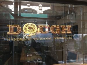 Front window at Dough Doughnuts - Flatiron in New York City