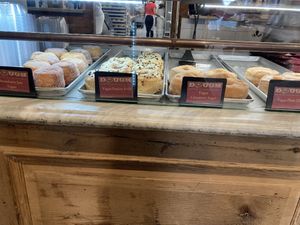 The four vegan donuts  at Dough Doughnuts - Flatiron in New York City