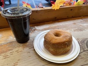 Raised were the only vegan option - 3 flavors though   at Dough Doughnuts - Flatiron in New York City