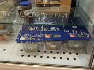 vegan cheeses at Local Refillery in Courtenay