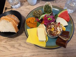 vegan brunchh  at Penny Lane Cafe in Aalborg