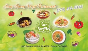 Song Huong - Vietnamese Vegan Restaurant in Duluth/Atlanta Georgia at Song Huong Vegetarian Restaurant in Duluth