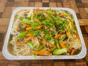 Order to-go family size trays or party packs from Song Huong at Song Huong Vegetarian Restaurant in Duluth