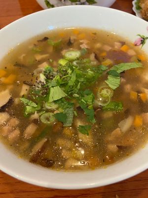 Oh gosh this soup is just right texture, flavor, special. at Song Huong Vegetarian Restaurant in Duluth