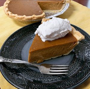 vegan pumpkin pie at City Cakes and Cafe in Salt Lake City