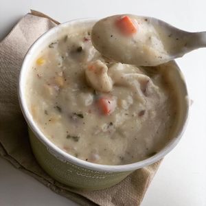 vegan chowder at City Cakes and Cafe in Salt Lake City