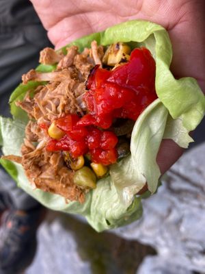 Best lettuce wraps I've ever had at City Cakes and Cafe in Salt Lake City